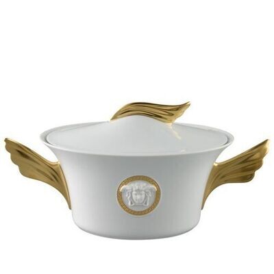 Versace Medusa Dor Vegetable Bowl Covered 54 ounce, MPN: 19300-409950-11320, 790955109162