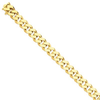 12mm Hand-polished Fancy Link Chain 8 Inch 14k Gold LK159-8, MPN: LK159-8, 886774403991