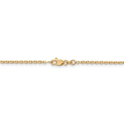 26 Inch 1.65mm Solid Diamond-cut Cable Chain 14k Yellow Gold PEN141-26, MPN: PEN141-26, 886774585352