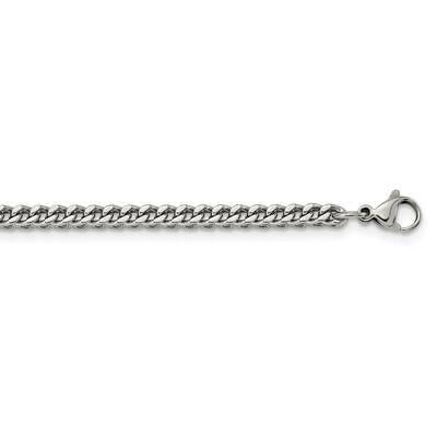 4mm 18 Inch Franco Chain Stainless Steel Polished SRN2898-18, MPN: SRN2898, 191101871306