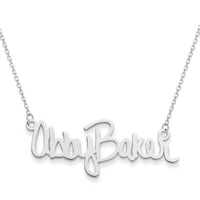 2 Name Signature Plate 14k White Gold XNA507W, MPN: XNA507W, 191101221460