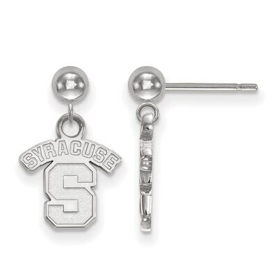 Syracuse University Earring Dangle Ball 14k White Gold 4W009SYU, MPN: 4W009SYU, 886774836973