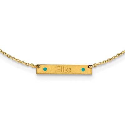 1 Station with Epoxy Necklace 14k Gold Brushed XNA1178/1Y, MPN: XNA1178/1Y,
