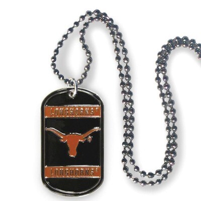 Collegiate Texas 20 inch Dogtag Chain Necklace GC4176, MPN: GC4176, 754603148095