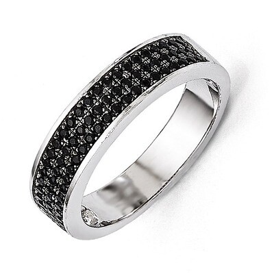 Cz Brilliant Embers Ring Sterling Silver QMP765-6