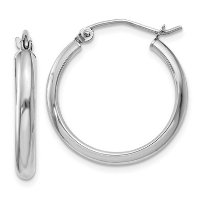 Hoop Earrings 14k white Gold TF577, MPN: TF577, 886774732220