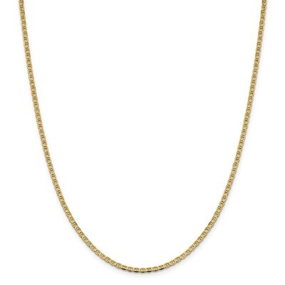 16 Inch 2.4mm Flat Anchor Chain 14k Gold FCA065-16, MPN: FCA065-16, 883957106953