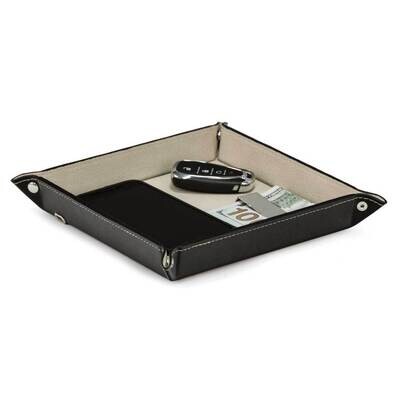 Black Leather Valet Tray with Wireless Charger GM21276, MPN: GM21276, 797140517023