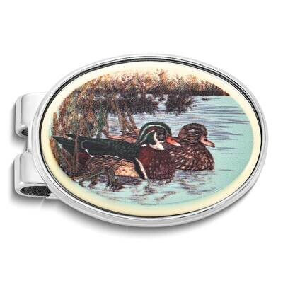 Barlow Designs Color Wood Ducks Oval Money Clip GM24062, MPN: GM24062, 617414638769