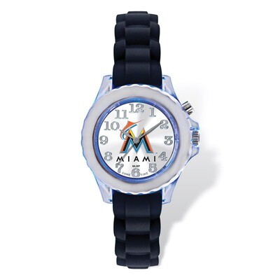 Miami Marlins Flash Black Watch Strap Youth XWM2303, MPN: XWM2303, 846043151503