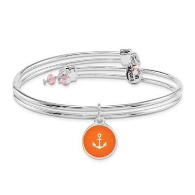 Silver-tone Trinky Things Thank You Bangle Bracelet Card GM16063, MPN: GM16063, 853691006840