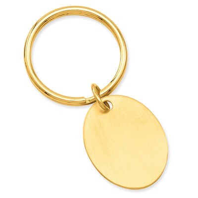 Kelly Waters Oval Key Ring Gold-plated Satin GP3777, MPN: GP3777, 196904090541