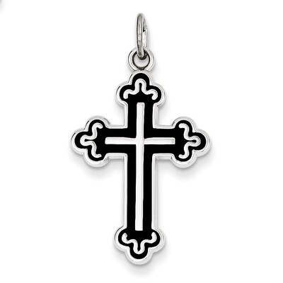 Cross Pendant Sterling Silver Enameled QC3349, MPN: QC3349, 886774107615