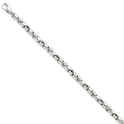 5.5mm 8.5in Solid Hand-Polished Fancy Link Bracelet 8.5 Inch 14k White Gold WLK335-8.5, MPN: WLK335…