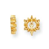 Diamond Earring Jacket Component 14k Yellow Gold YG923, MPN: YG923,