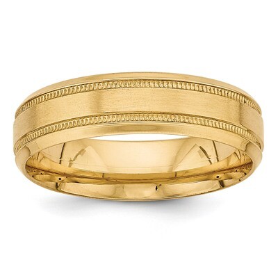 Yellow Gold Heavy Comfort Fit Fancy Band 14k Gold YB101, MPN: YB101, 886774516905