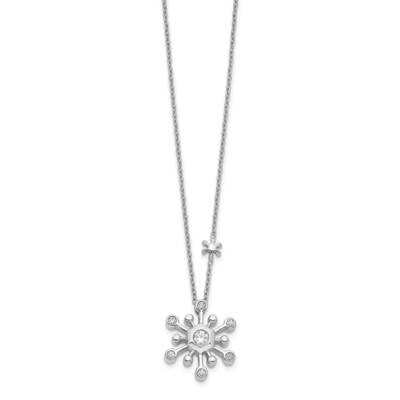 Snowflake Necklace 14k White Gold Diamond PM3813-025-WA, MPN: PM3813-025-WA, 883957207797