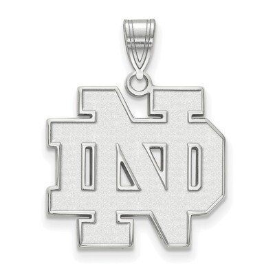 University of Notre Dame Large Pendant Sterling Silver SS004UND, MPN: SS004UND, 191101122033
