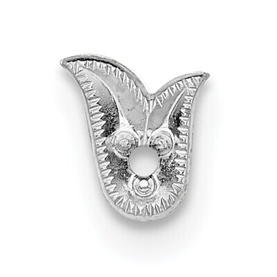 Top Fancy Shaped Die Struck .01ct. Setting 14k White Gold WG310, MPN: WG310,