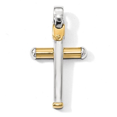 Leslie&#39;s Cross Pendant 14k Two-tone Gold Polished HB-LF870, MPN: LF870, 196904087169