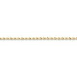 2.5mm Handmade Diamond-cut Rope Chain 18 Inch 10k Gold 10K018-18, MPN: 10K018-18, 886774085210