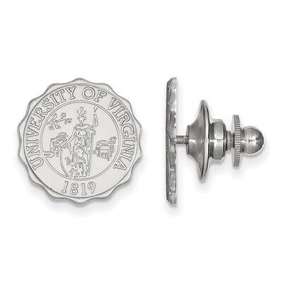 University of Virginia Crest Lapel Pin 14k White Gold 4W068UVA, MPN: 4W068UVA, 886774853727