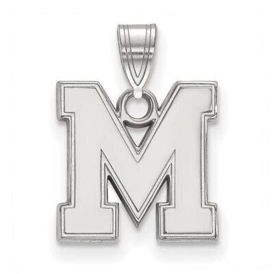 University of Memphis Small Pendant 10k White Gold 1W035UMP, MPN: 1W035UMP, 886774786162