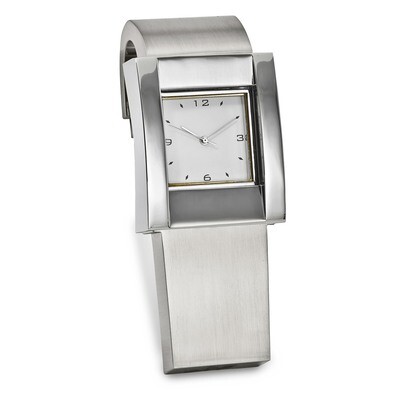 Desk Clock Silver-tone GM16876