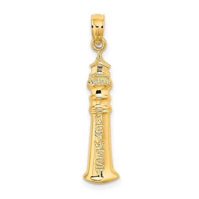 Key West Lighthouse Charm 14k Gold 2-D K8140, MPN: K8140, 637218068814
