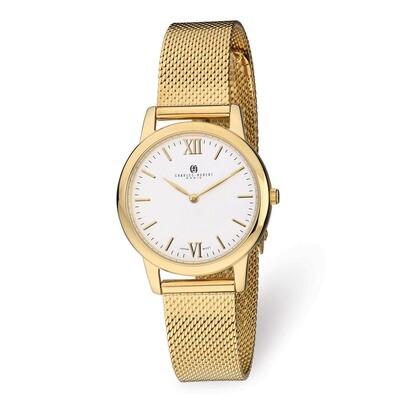 Charles Hubert Silver Dial Mesh Band Ladies Watch Stainless Steel XWA5538, MPN: XWA5538, 8488700084…