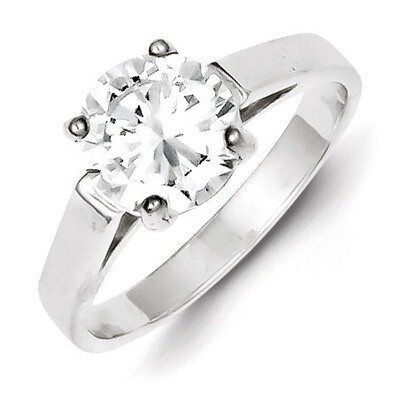 Ring Sterling Silver Diamond QR1008, MPN: QR1008, 883957983912