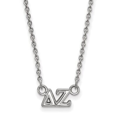 Delta Zeta Extra Small Pendant with 18 Inch Chain Sterling Silver SS006DZ-18, MPN: SS006DZ-18, 8867…