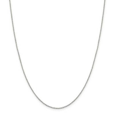 1.25mm Diamond-Cut Forzantina Cable Chain 22 Inch Sterling Silver QPE47-22, MPN: QPE47-22,
