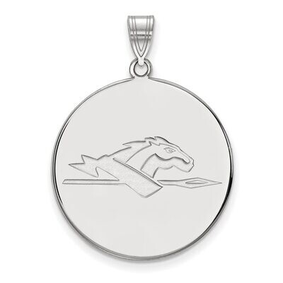 Longwood University Extra Large Disc Pendant Sterling Silver SS020LOC, MPN: SS020LOC, 886774688176