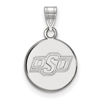 Oklahoma State University Small Disc Pendant Sterling Silver SS036OKS, MPN: SS036OKS, 886774694214