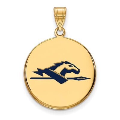 Longwood University Large Enamel Disc Pendant Gold-plated Silver GP019LOC, MPN: GP019LOC, 886774923…