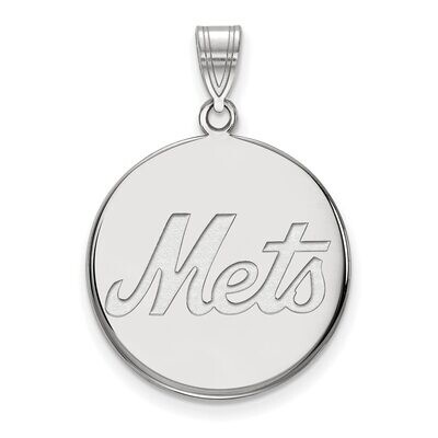 New York Mets Large Disc Pendant 14k White Gold 4W021MET, MPN: 4W021MET, 886774843032