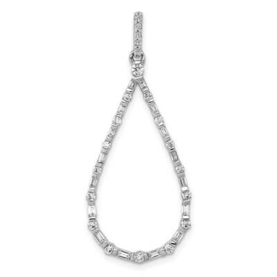 1/2Ct. Diamond Teardrop Pendant 14k White Gold PM3829-050-WA, MPN: PM3829-050-WA, 883957278353