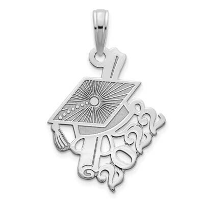 Graduations Cap and Slanted Diploma 2022 Charm 14k White Gold YC1460W, MPN: YC1460W, 63721817784