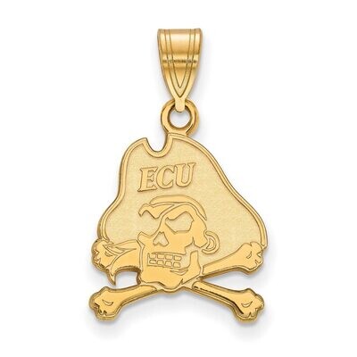 East Carolina University Medium Pendant Gold-plated Silver GP003ECU, MPN: GP003ECU, 886774895291
