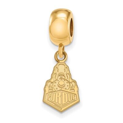 Purdue Bead Charm Small Dangle Gold-plated Silver GP062PU, MPN: GP062PU, 886774951379