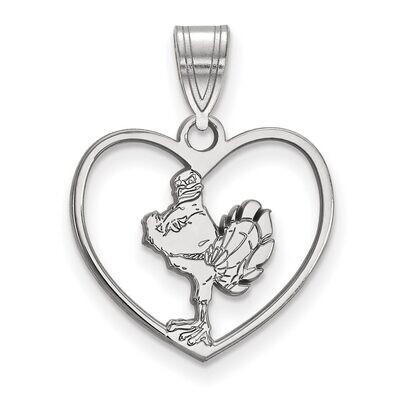 Virginia Tech Pendant in Heart Sterling Silver SS054VTE, MPN: SS054VTE, 886774719948