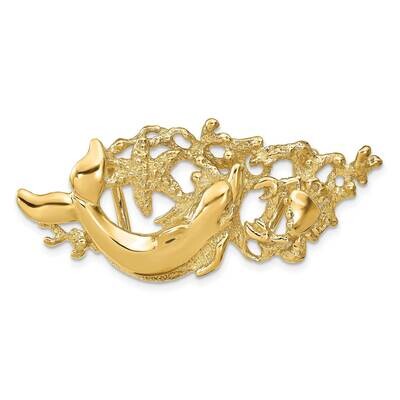 Dolphin Slide 14k Gold SL590, MPN: SL590, 63721801875