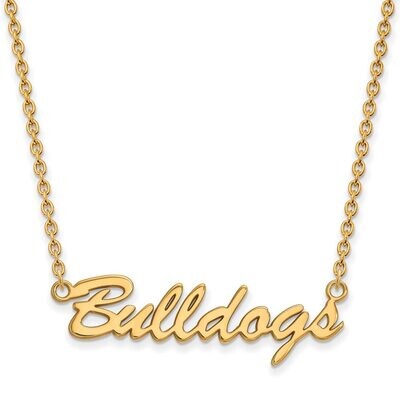 University of Georgia Pendant with Chain Necklace Gold-plated Silver GP077UGA-18, MPN: GP077UGA-18,…