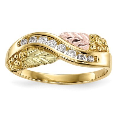 Black Hills Gold Diamond Ring 10k Tri-color 10BH686, MPN: 10BH686, 191101731600