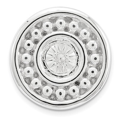 Polished and Diamond-cut Chain Slide Sterling Silver Small QSK1681, MPN: QSK1681, 886774640006