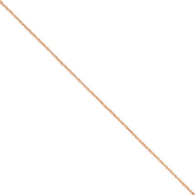 1.7mm Ropa Chain Anklet 10 Inch 14k Rose Gold RSC28-10, MPN: RSC28-10, 886774994161