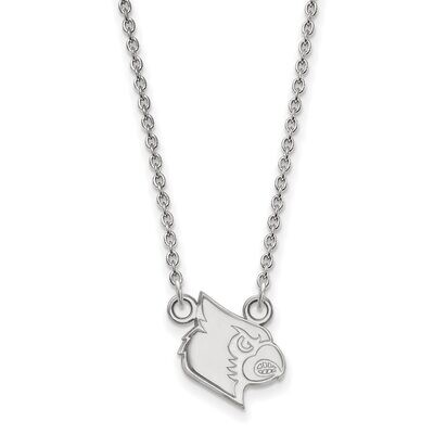 University of Louisville Small Pendant with Chain Necklace Sterling Silver SS050UL-18, MPN: SS050UL…