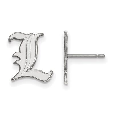 University of Louisville Small Post Earring 10k White Gold 1W009UL, MPN: 1W009UL, 886774777924