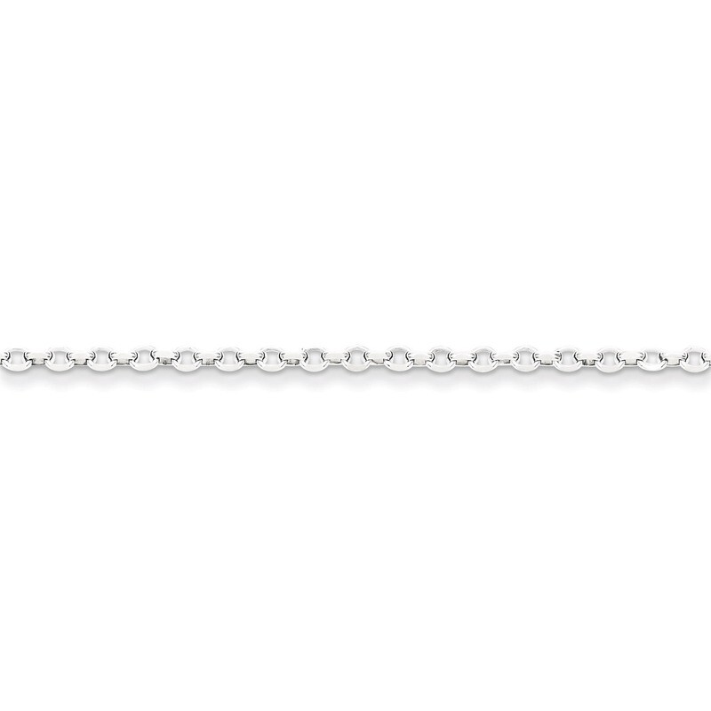 30 Inch 2.5mm 8 Side Diamond Cut Cable Chain Sterling Silver QHC045-30, MPN: QHC045-30, 886774414621